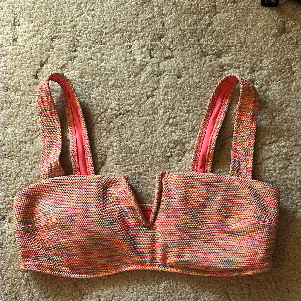 Colorful Textured Crop Top